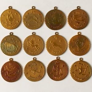 VINTAGE Zodiac Sign pendants